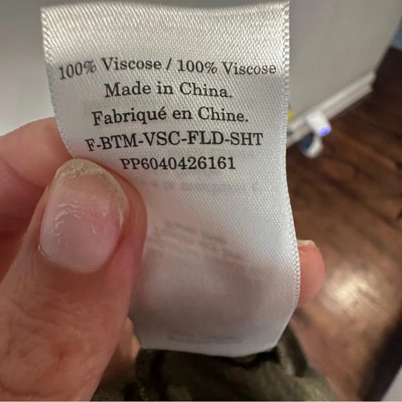 Everlane The Satin Pull-On 5" Short with Pockets Size XS. Olive Green T1022 - Picture 10 of 11